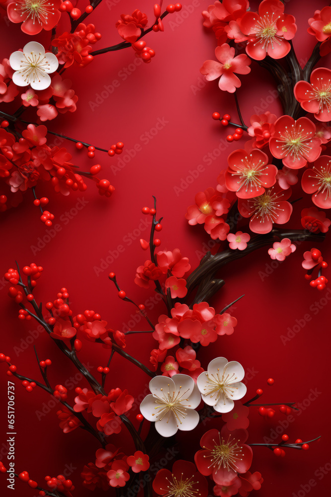 Chinese New Year Theme Greeting Card Background Chinese New Year Theme Greeting Card Background