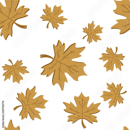 leave and branches texture seamless pattern