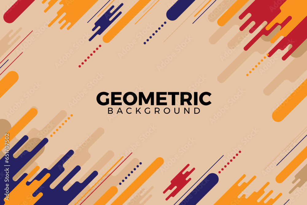 Flat geometric background Flat geometric background