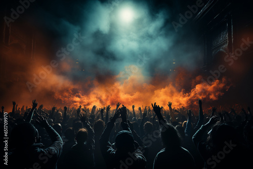 Vibrant Crowd at a Live Concert © Wemerson