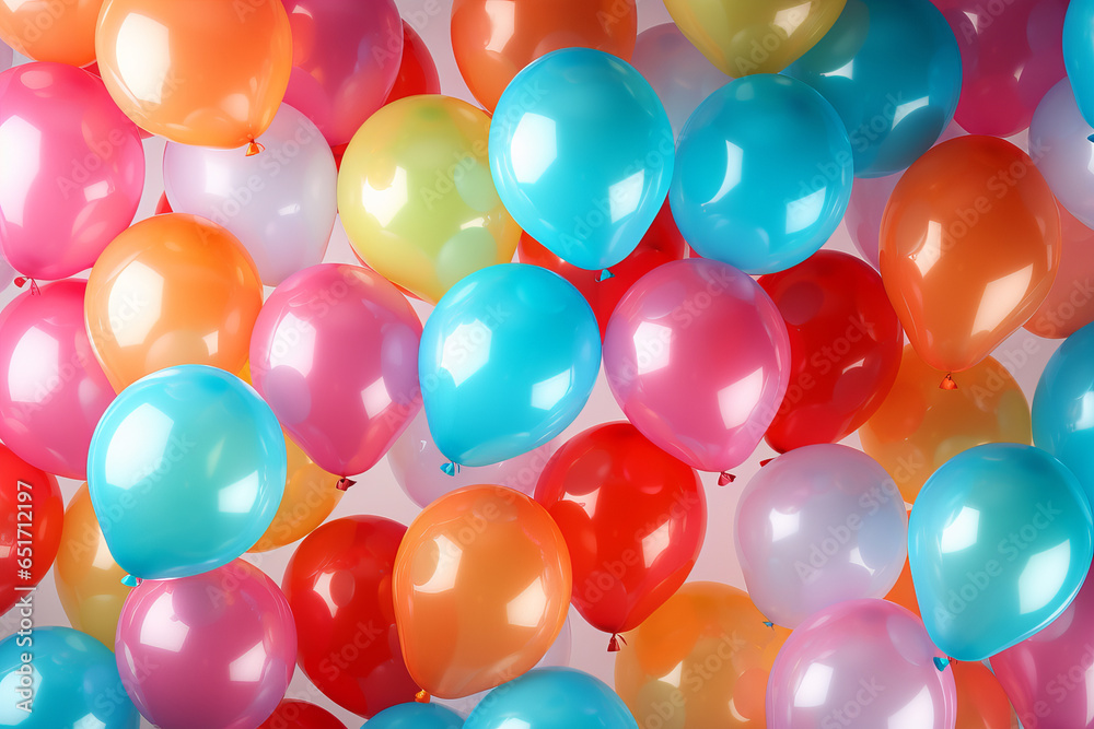 Shiny balloons background, full frame cover Shiny balloons background, full frame cover