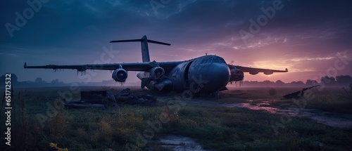 big war plane military post apocalypse landscape war game wallpaper photo art illustration rust photo
