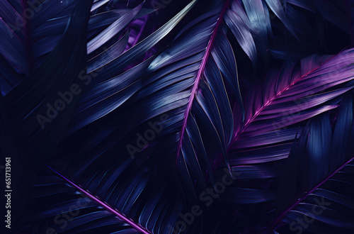 Tropical leaves purple