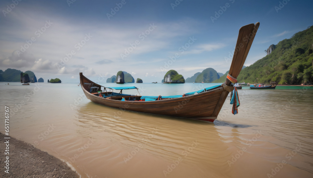 thai boat on the beach