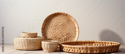 Wicker bamboo and rattan crafts made naturally for eco friendly sustainability