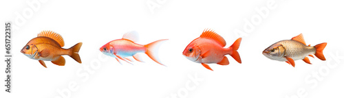 collection of Colorful fighting Siamese fish with beautiful silk tail Amazing exotic tropical fish 