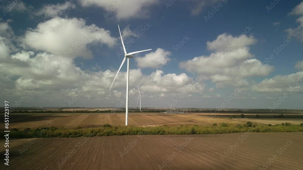 Wind Turbines. Wind Power Electric Plant. Renewable Energy Wind Turbines. Wind Power Electric Plant. Renewable Energy