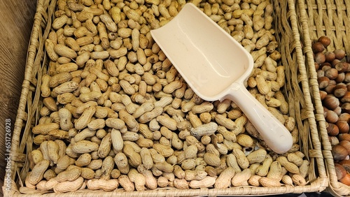 buckwheat in a wooden spoon