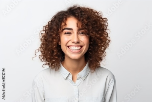 Confident Student  Smiling African American Female  Joyful Closeup