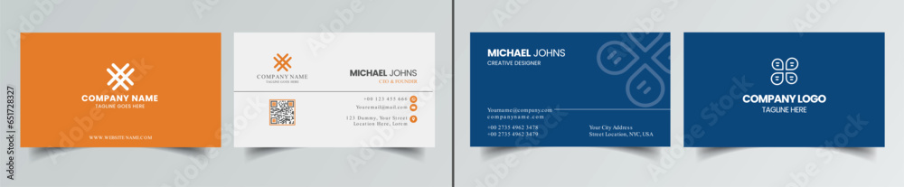 Business Card Template Design Business Card Template Design