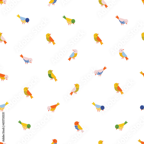 birds seamless pattern