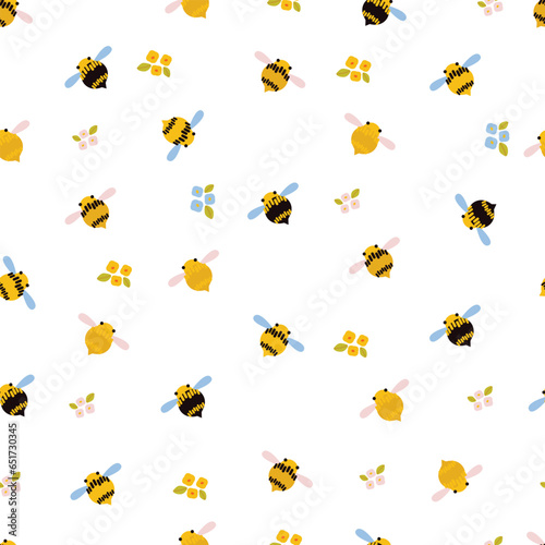 bee seamless pattern