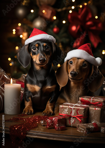 Dachshund Christmas Party24.png © Fun it is