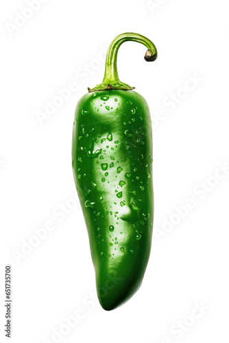 Jalapeño Pepper Isolated on...