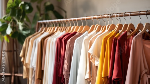 Wallpaper Mural Shelves full of women's clothes at home Torontodigital.ca