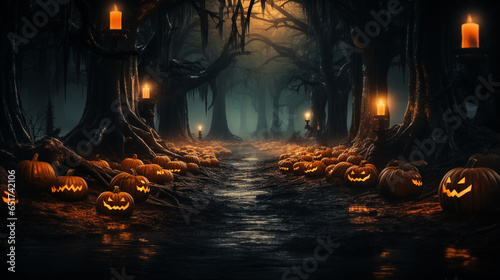 Dark Spooky Halloween Fall Autumn pumpkin into the dark forest aesthetic popular field trendy style