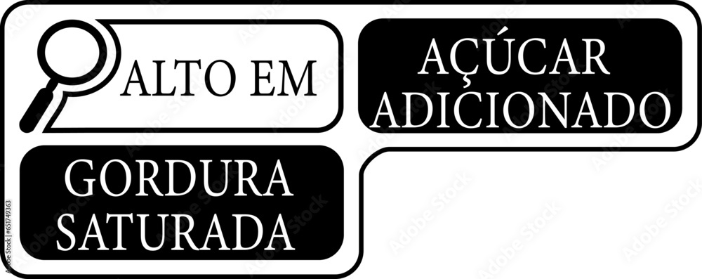 SELO ALTO EM AÇÚCAR ADICIONADO E GORDURA SATURADA 2