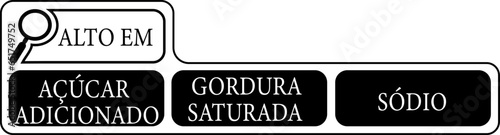 SELO ALTO EM AÇÚCAR ADICIONADO, GORDURA SATURADA E SÓDIO 3