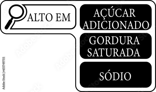 SELO ALTO EM AÇÚCAR ADICIONADO, GORDURA SATURADA E SÓDIO 2