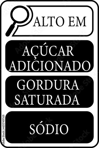 SELO ALTO EM AÇÚCAR ADICIONADO, GORDURA SATURADA E SÓDIO 4