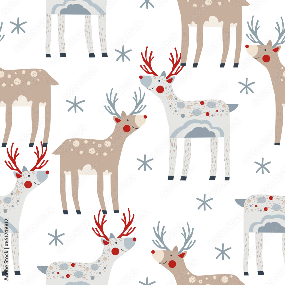 Obraz premium dears seamless pattern