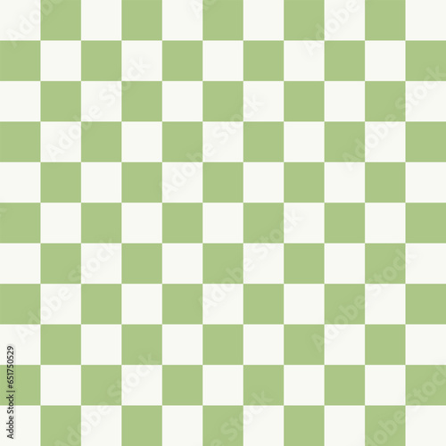 Vector flat design checkered abstract green and white background vector