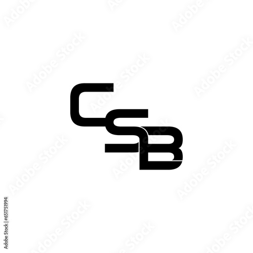 Free Download csb typography letter monogram logo design - GFXLoad