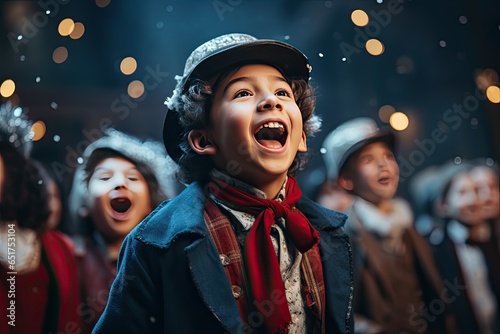 Boy performing in Christmas Theatre © Garrett