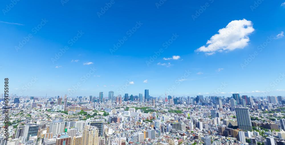 東京風景　都心全景　2023