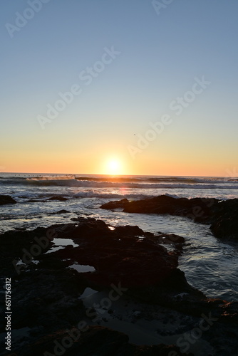sunset over the sea