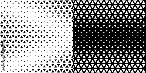 Triangle Vector Abstract Geometric Background. Halftone Triangular Pattern