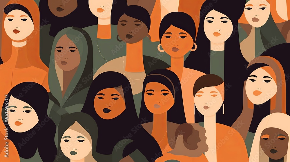 Diversity multiethnic women, women of different culture and different countries