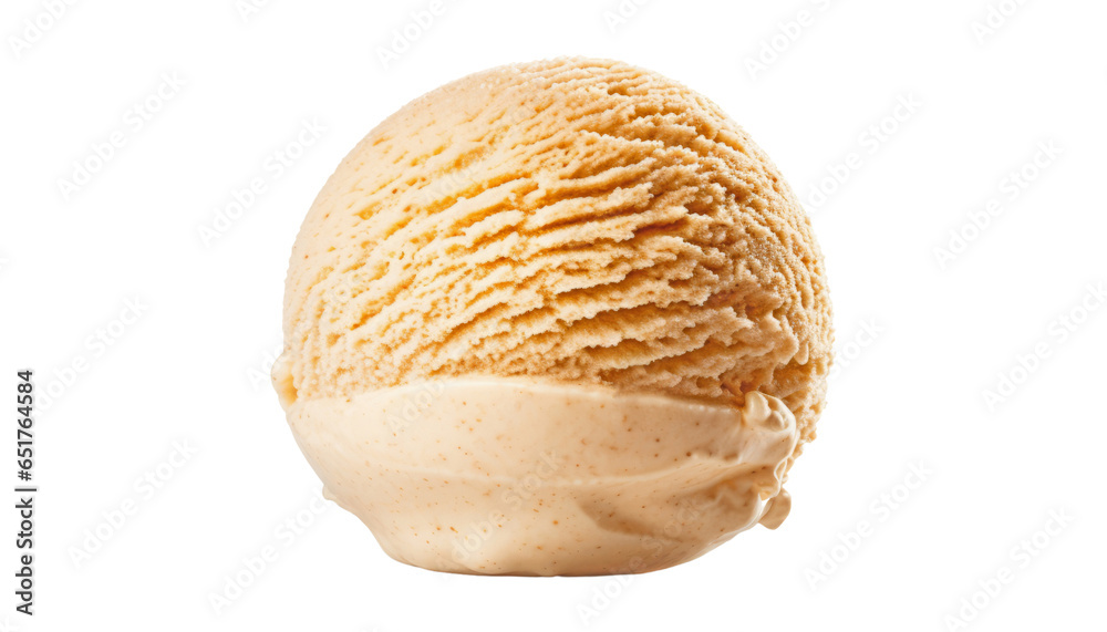 Obraz premium ice cream isolated on transparent background cutout
