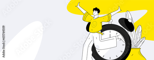 People exercising healthy running vector internet operation illustration