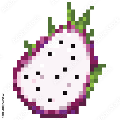 dragon fruit pixel art