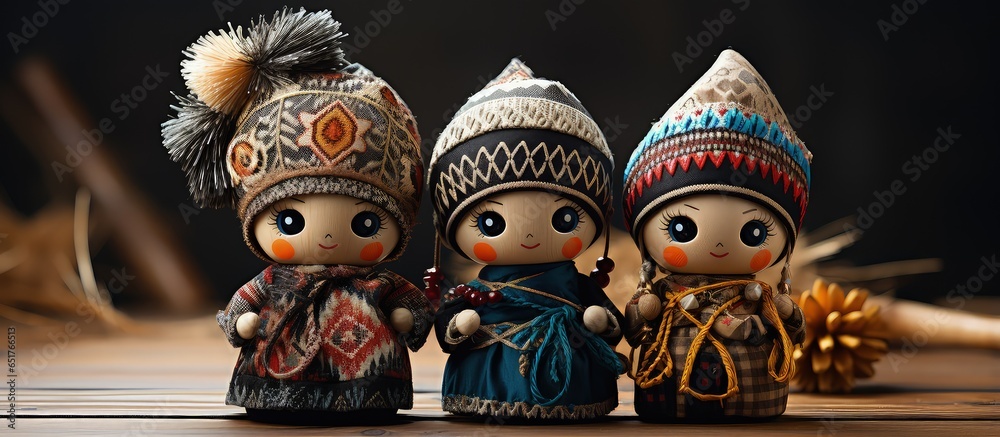 Motanka a Ukrainian doll amulet is needleless and handcrafted