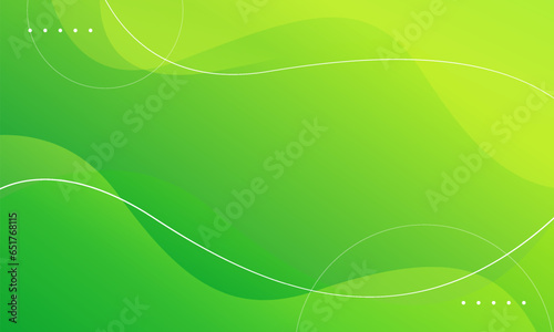 abstract green background wave natural elegant vector illustration