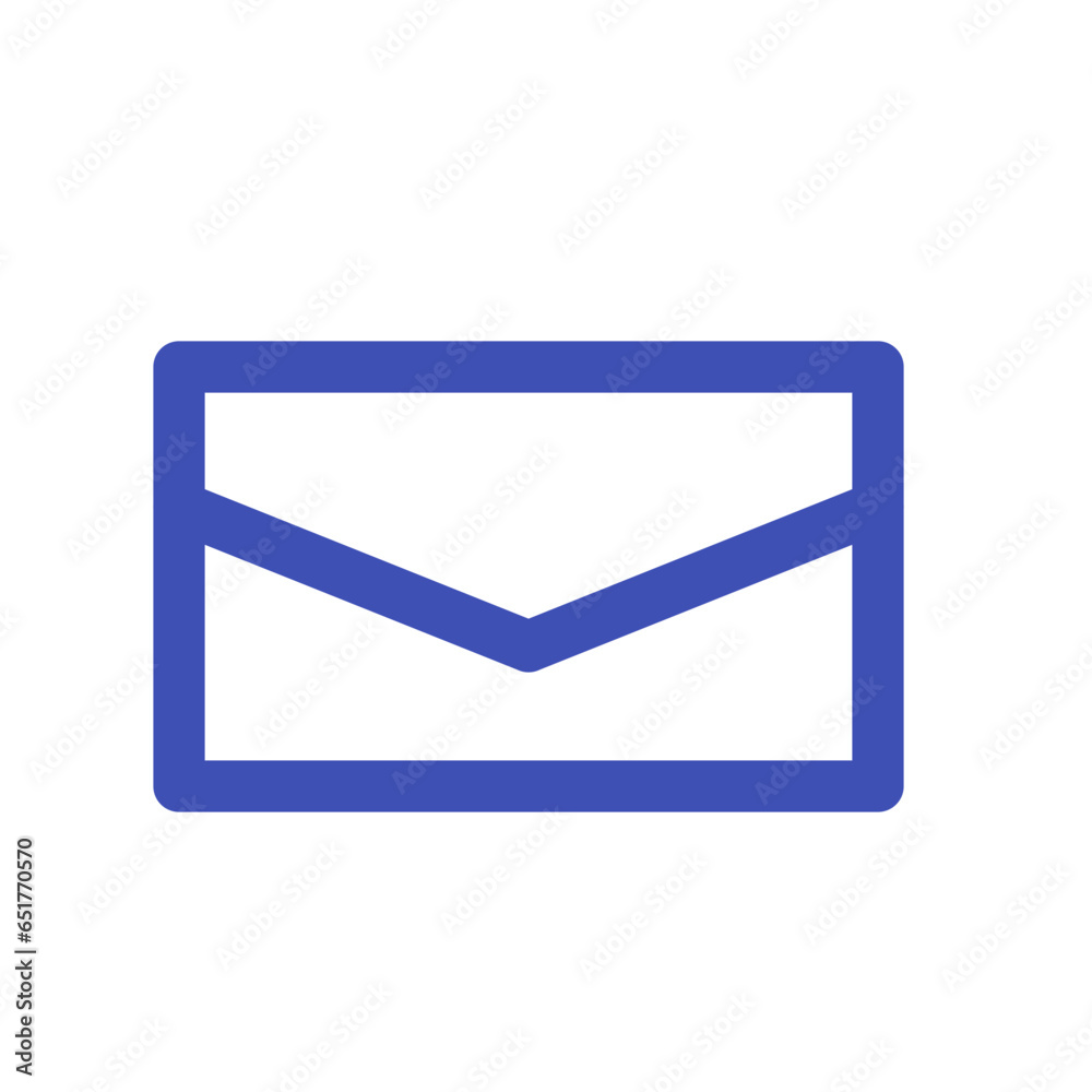 Navy Email Vector Icon Navy Email Vector Icon