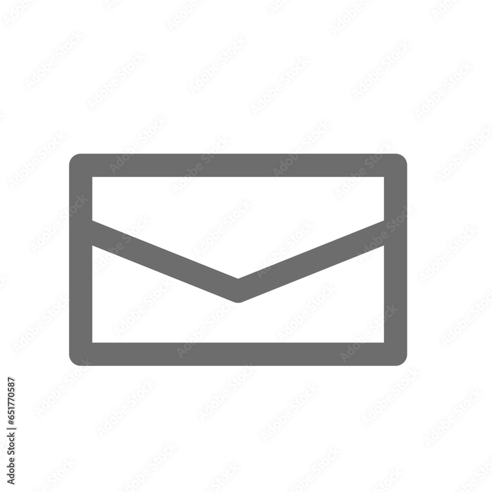 Gray Email Vector Icon Gray Email Vector Icon
