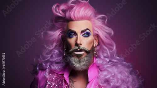 A portrait of a drag queen