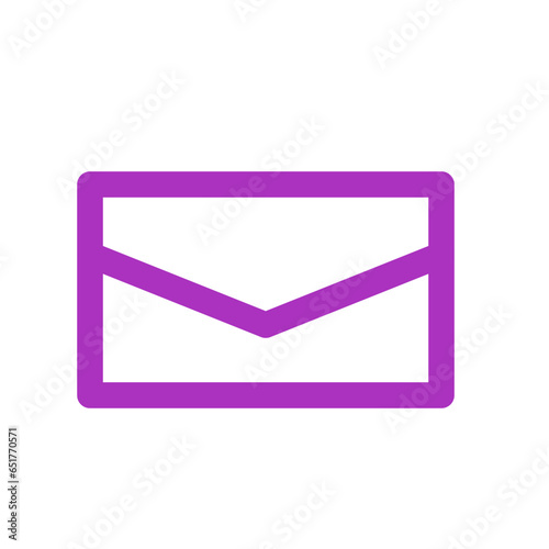 Purple Email Vector Icon