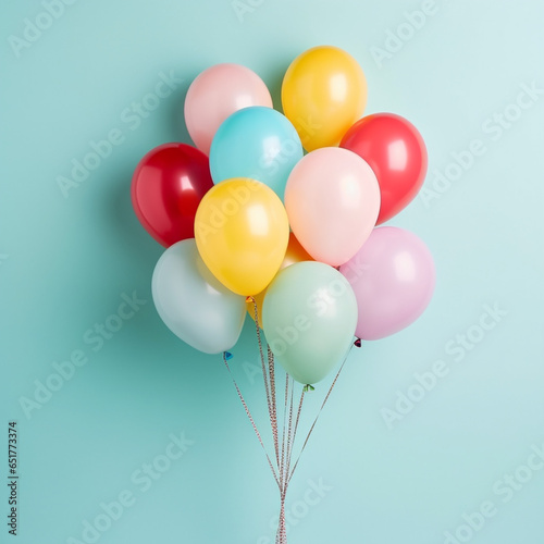 Balloons of different colors to celebrate or celebrate a birthday, holidays, to decorate