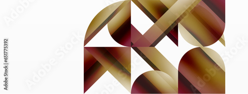 Wallpaper Mural Vivid gradient triangles and circles on white. Mesmerizing fusion of shapes for digital designs, presentations, website banners, social media posts Torontodigital.ca