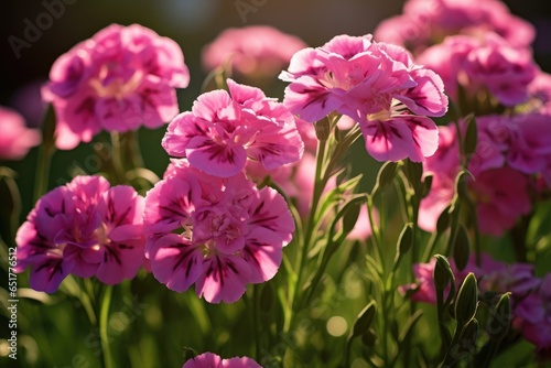 Beautiful carnation or pink flowers.