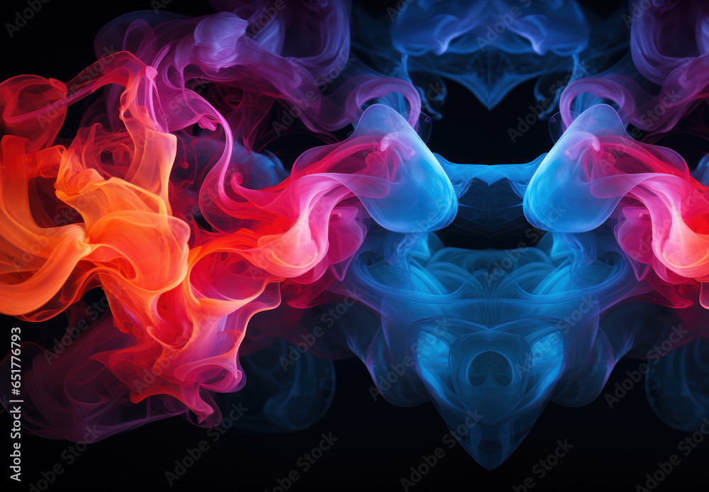 Colorful swirling flame. background with abstract movement