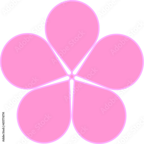 Flowers and stars for decoration, gift wrapping paper, card 