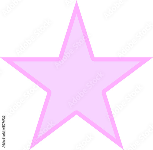 Flowers and stars for decoration, gift wrapping paper, card 