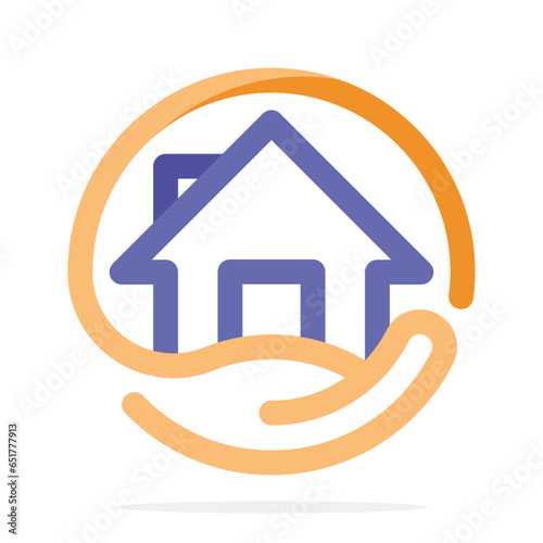 Icon illustration with property management concept.