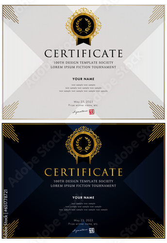 賞状１１４（横）certificate　award　表彰状　celebration