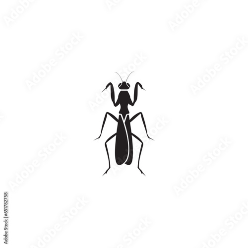 praying mantis icon symbol sign vector
